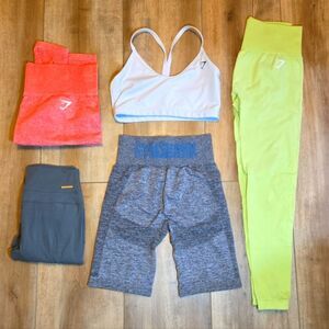 Gymshark Bundle Deal Leggings Shorts Sports Bra Mixed Sizes